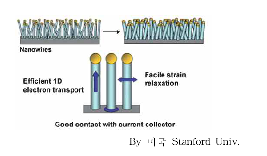 Si-nano wire anode