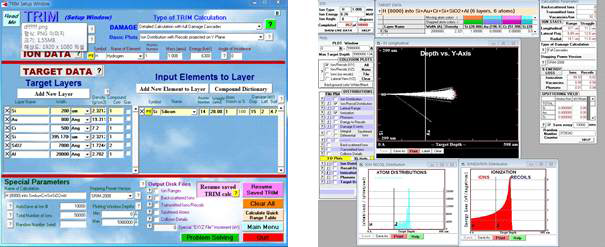 SRIM-2013 시뮬레이션 및 계산 과정