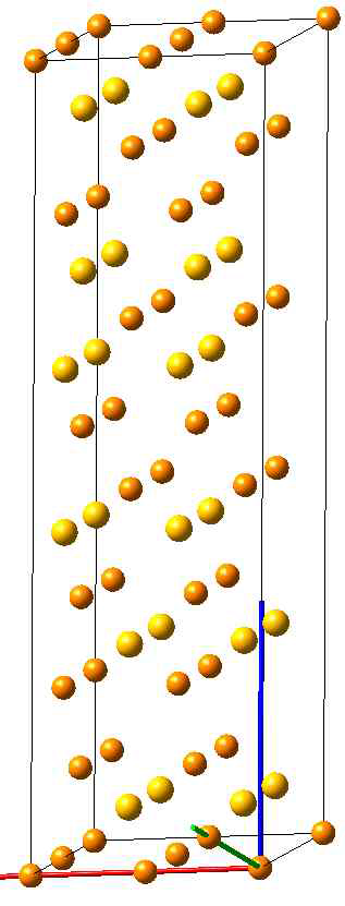 결함형성 에너지 계산에 이용된 2*2*1 hexagonal 초격자