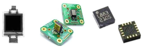 ACS에 사용되는 Photodiode(좌), Gyroscope(중), Magnetometer(우)