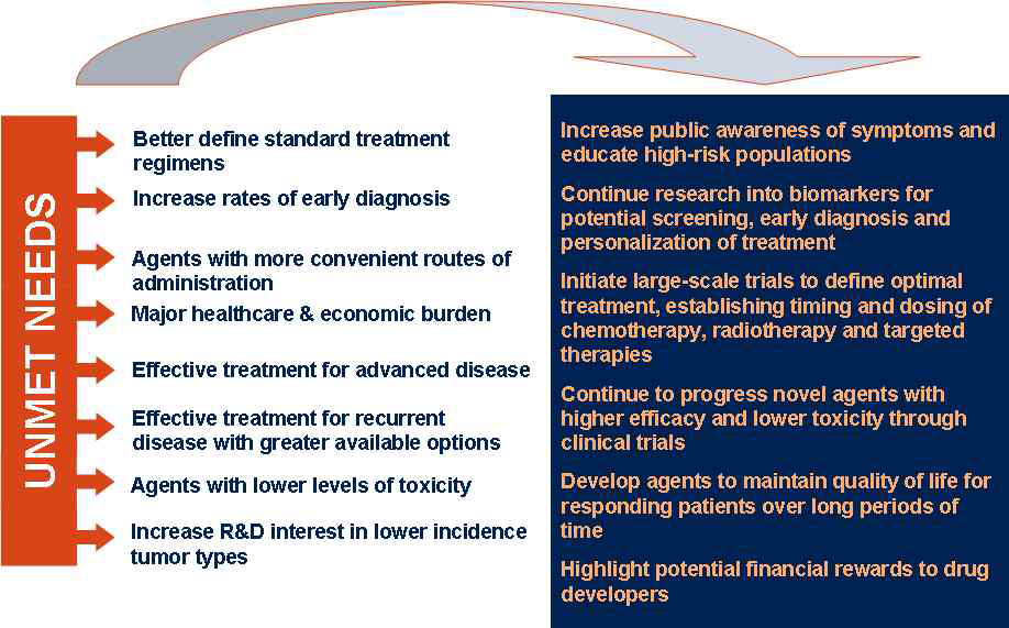 Unmet needs in cancer (Datamonitor)