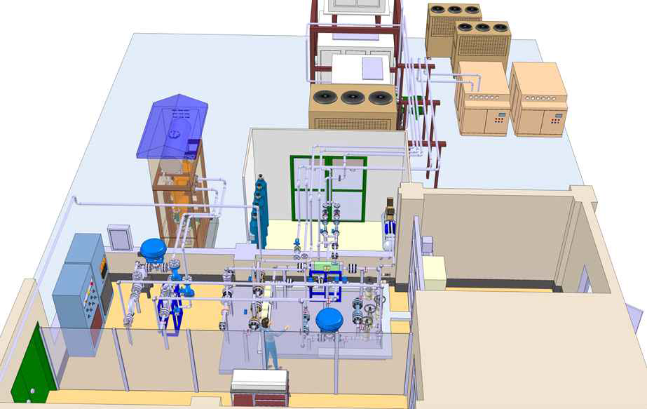 종합실험루프 2단계 루프 사시도 (Isometric view)