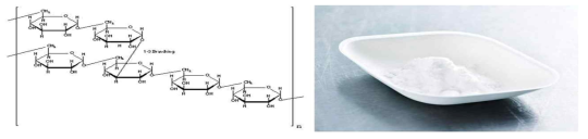 덱스트란의 구조식 및 이미지 (from google image)
