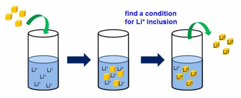 다공성 재료에 리튬이온을 도입하는 습식 방법