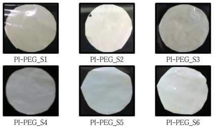 PI-PEG flat sheet membrane