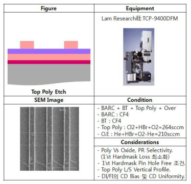 Top Poly Etch 공정