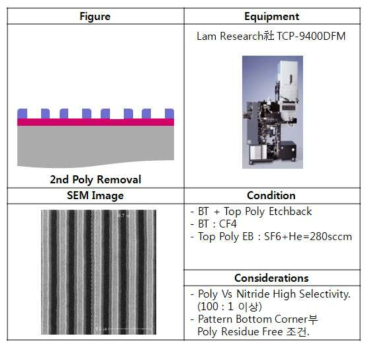 2nd Poly Removal 공정