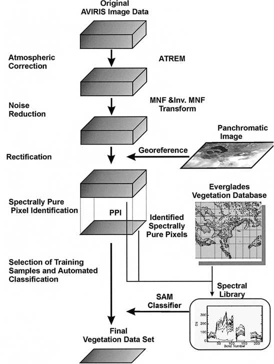 AVIRIS 영상 처리과정