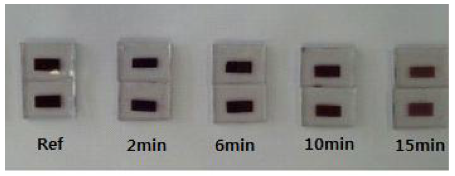 HCl-HF etching 후 N719 염료 흡착