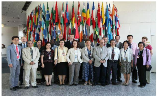 IAEA 인력양성 네트워크 참가자 단체 사진