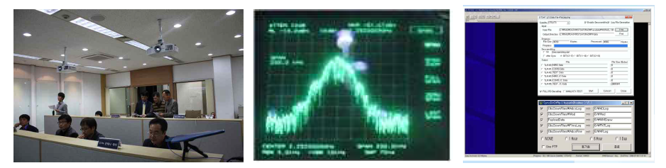 초기접속 점검, S-band RF 수신 신호, X-band 데이터 수신