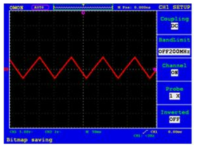 Signal part 에서 Preamp 와 MCU 로 전달되는 삼각파