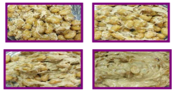 Production of γ-PGA by B. amyloliquefaciens CH86-1. Cheongukjang fermented at 24 h (top left), 36 h (top right), 48 h (bottom left) and 60 h (bottom right)