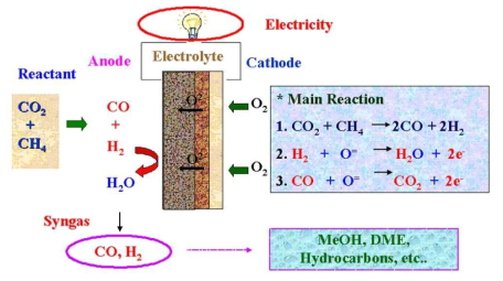 CO2 내부건식개질 반응을 적용한 SOFC 운전전략 (문동주, 류종우, 김태윤, 김준호, 이병권, 이상득, 대한민국특허 2005-0039465)