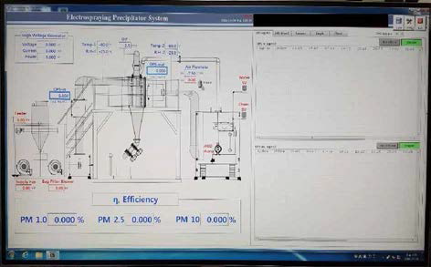 본 실험에 사용된 압력/온도/습도/0PC/블로워/고전압장치 제어 및 측정 프로그램