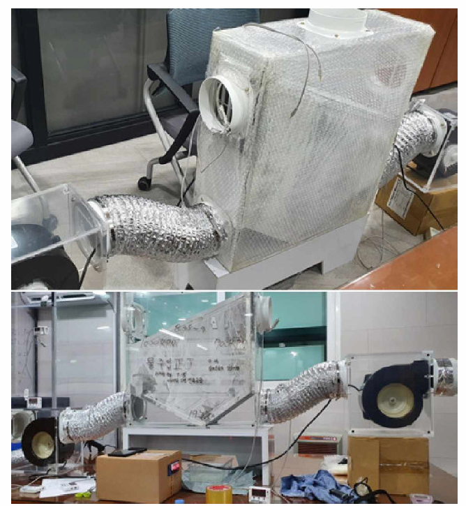 멤브레인 제습냉방 환기유니트 실험장치(간접증발방식)