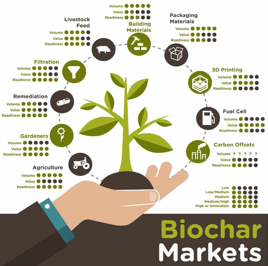 Biochar 적용 분야에 따른 market 분석