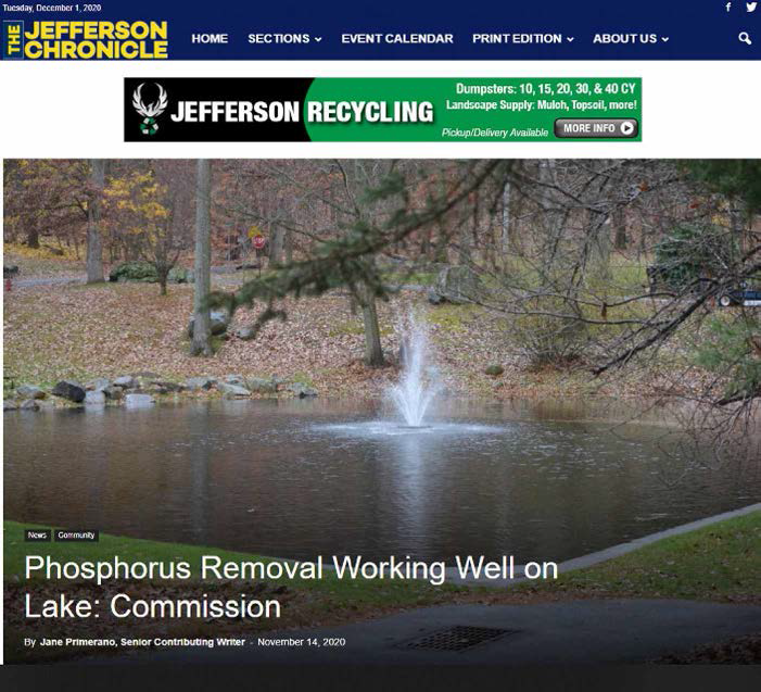 Biochar에 기반한 lake에서 phosphorus load를 줄이는 기술의 적용 관련 기사