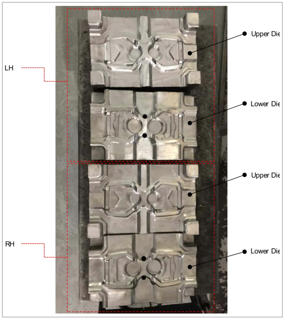 제작된 피니셔 공정 성형금형