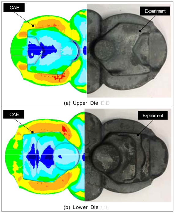 브로커 공정 CAE해석과 실험 결과 비교