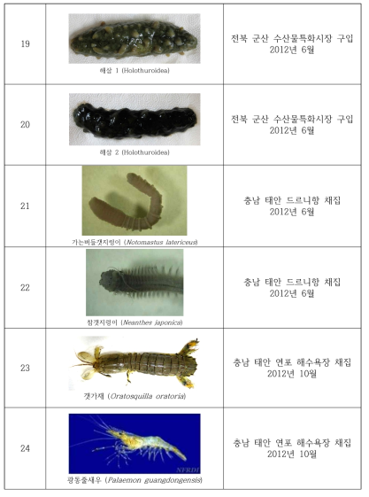 Collection of the useful invertebrates in study area(2012) (Continued)