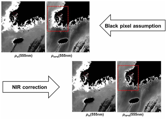 Result of near infrared ocean reflectance correction for turbid Case-2 waters(Ahn et al., 2012)