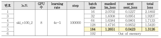 Batch Size Optimization Result