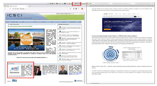 KISTI Content Curation Promotion-ICSTI website