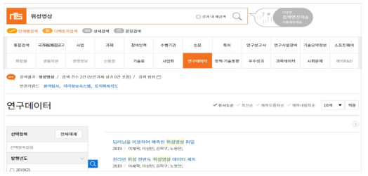 NTIS와 DataON 연계를 통한 연구데이터 검색 서비스
