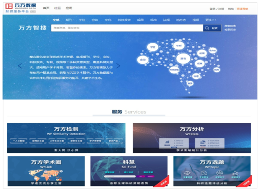 Wanfang data (https://www.wanfangdata.com.cn)