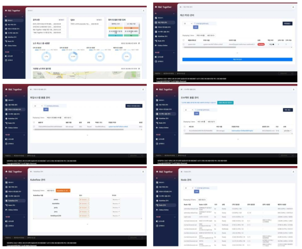 AI 연구 환경 제공 플랫폼 Web UI