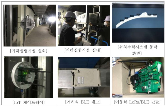 지하실험실 내 현장테스트 사진