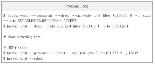 Firewall Configuration to Control Outgoint Access