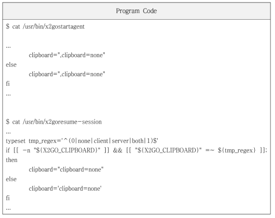 Configuration of x2go for Server-side Clipboard Disable