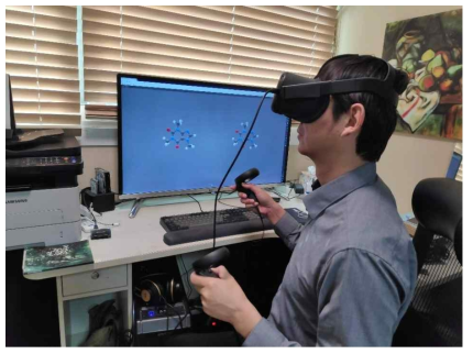 Rendering result of web-based vr molecular app