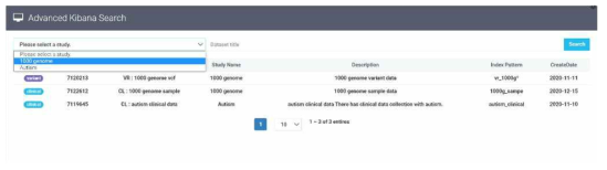 Advanced Kibana Search Study Select Page