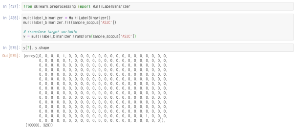 Multilabel binarizer 코드