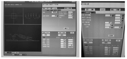 3D 와이어 본딩 parameter