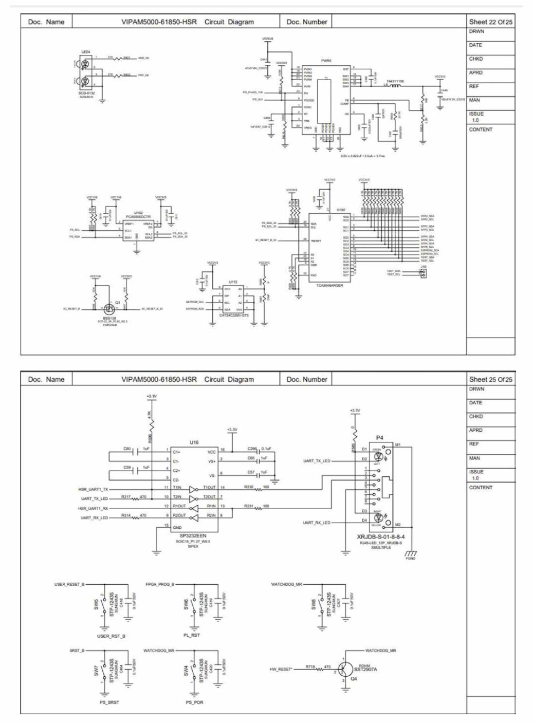 제작된 보호제어 IED 주요 Circuit Diagram 1