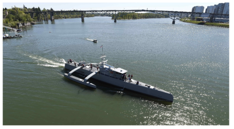 미해병 USV Sea Hunter(3동선, 145톤, 40m)