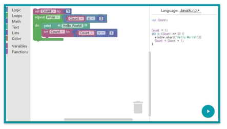 구글에서 개발 된 Blockly 자바 스크립트 라이브러리