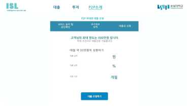 대출금 조회 화면