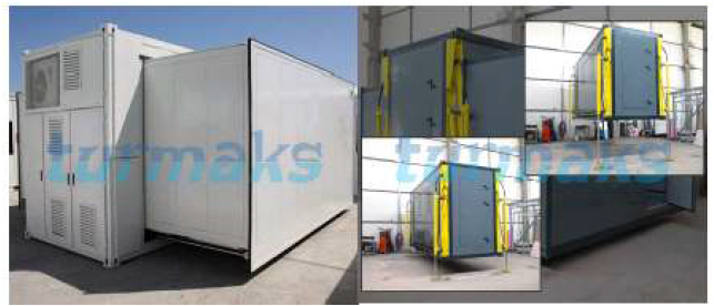 Expandable container/Auto-lift