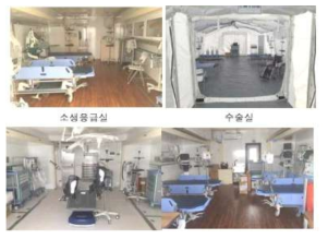 이동형 병원의 주요 시설