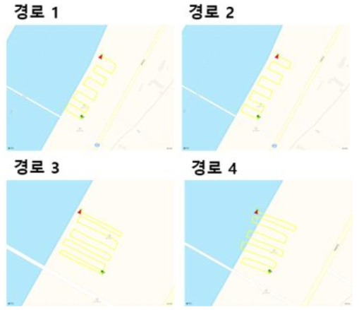 공중 무인탐사 이동체 비행 경로