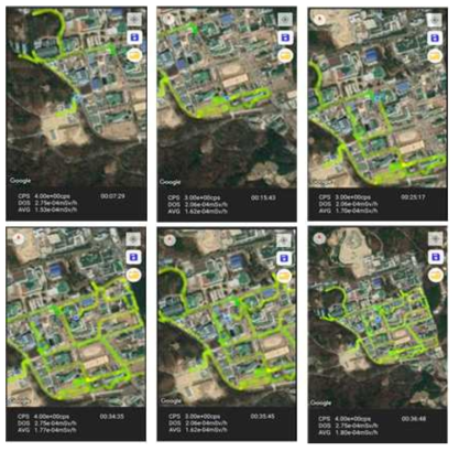 한국원자력연구원내 공간 방사선량 측정 및 지도 작성