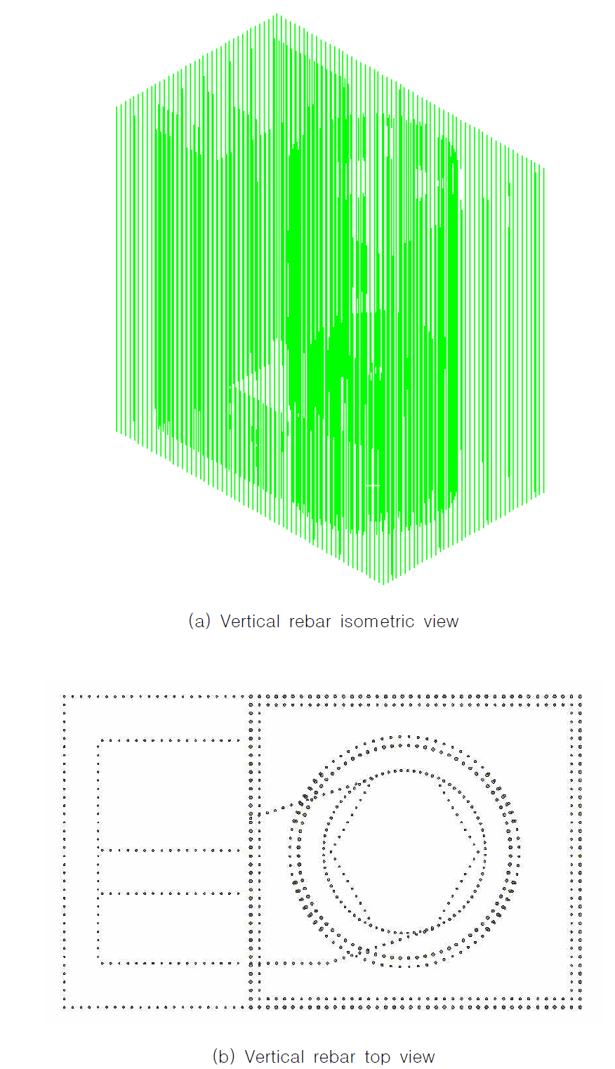 Arrangement of vertical rebar