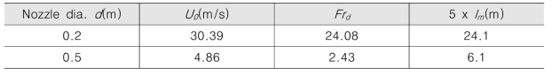노즐 직경에 따른 증기 부력 제트의 초기 유동 특성