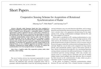 2020년 IEEE Systems Journal 게재 논문