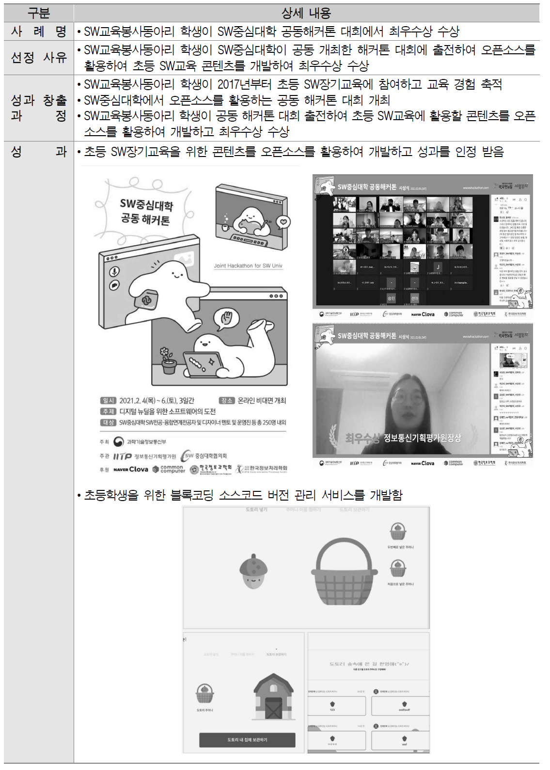 SW가치확산 우수 사례 4